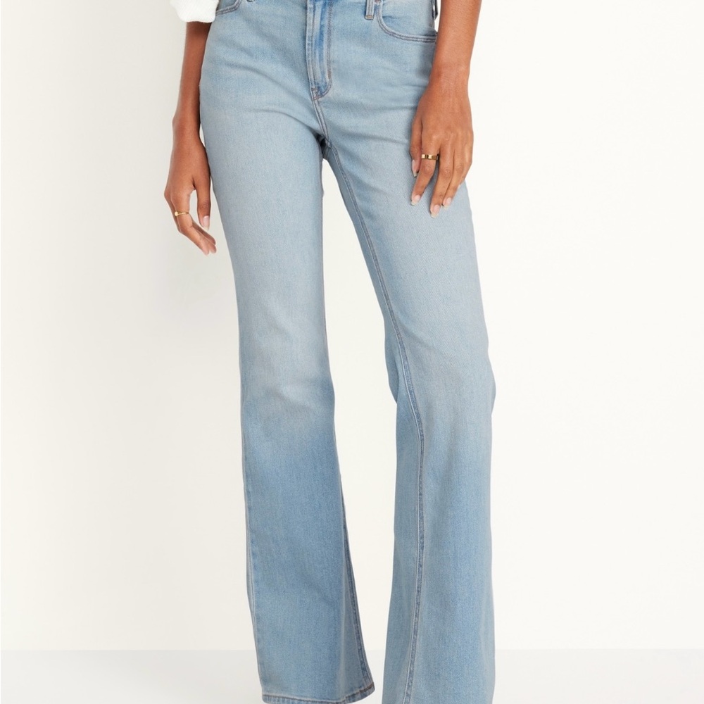 Old Navy Blue Flare Wide Leg Jeans